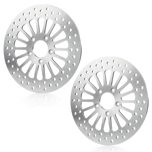11.5" Front Brake Rotors for Harley for Davidson Touring Sportster Dyna Softail, for Road King Glide/Electra Glide/Night Train/Fat Boy/Softail Standard/Softail Deluxe/Dyna Wide Glide, 2000-2007, 2PCS - size: 2*11.5'' Front Rotor