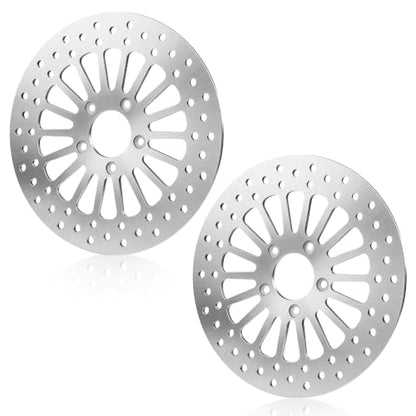 11.5" Front Brake Rotors for Harley for Davidson Touring Sportster Dyna Softail, for Road King Glide/Electra Glide/Night Train/Fat Boy/Softail Standard/Softail Deluxe/Dyna Wide Glide, 2000-2007, 2PCS - size: 2*11.5'' Front Rotor