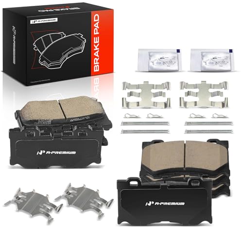 A-Premium Front and Rear Ceramic Brake Pads, 4-Pack