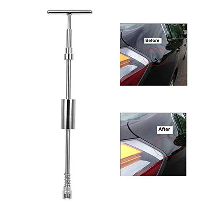 Car Paintless Dent Repair Puller Adjustable T-Bar Tool with Two Use Ways for Car Auto Body Hail Damage Dent Removal - color: Repair Kit A