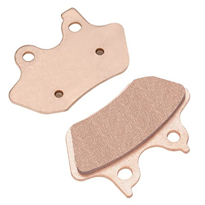 Sintered Brake Pads Set Front and Rear for Harley FLHT/FLHTi Electra Glide Standard, Flhtcu-i Electra Glide Ultra 2000-2007 Replacement Brake Pads Set - color: yellow