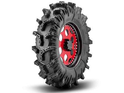 SuperATV 35" Terminator MAX Mud Tire for UTV/ATV - Polaris RZR, General, Ranger, Can-Am X3, Maverick, Kawasaki Teryx KRX, Honda Talon 1000 & More - (35x10-22) - size: 35x10-22
