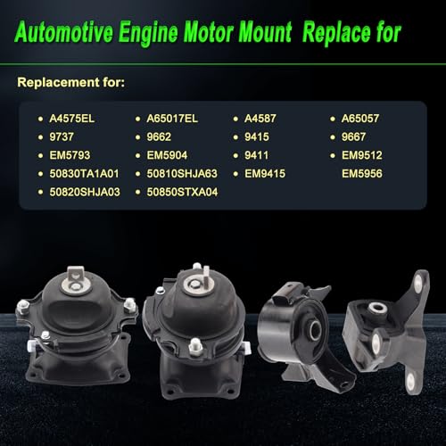 Engine Motor Mount Compatible with 11-16 Odyssey 3.5L Touring Elite - size: 2011-2016 Odyssey 3.5L