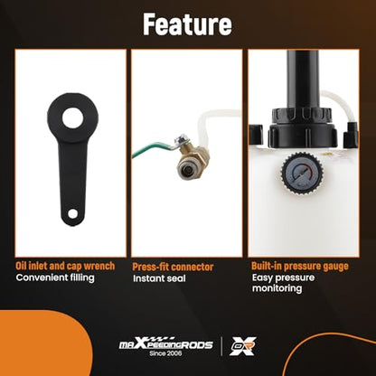 maXpeedingrods 3L Transmission Fluid Pump Transmission Oil Pump Extractor - size: 3L,Manual, 8 Adapters