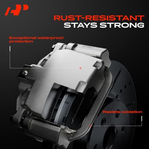 A-Premium Rear Left Driver Disc Brake Caliper with Bracket - style: Rear Driver