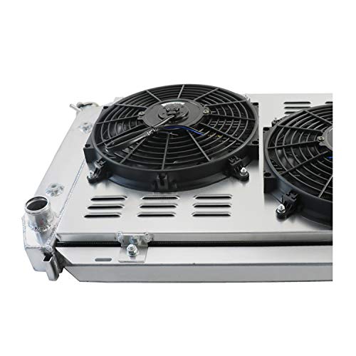 ALLOYWORKS 3 Row Core Aluminum Radiator+ Shroud Fan+ Relay Fits for 1979-1993 Ford Mustang LX GT SVT 87 88 89 90