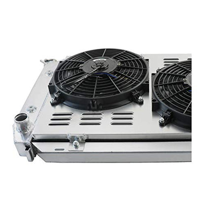 ALLOYWORKS 3 Row Core Aluminum Radiator+ Shroud Fan+ Relay Fits for 1979-1993 Ford Mustang LX GT SVT 87 88 89 90