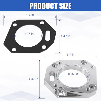 JDMSPEED RBC/RRC Dual Throttle Body Adapter (62/70mm, Both Sizes) K20 K24