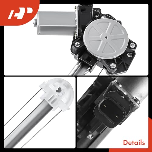A-Premium Rear Passenger Side Power Window Regulator with Motor (2-Pin) - style: Rear Passenger Side