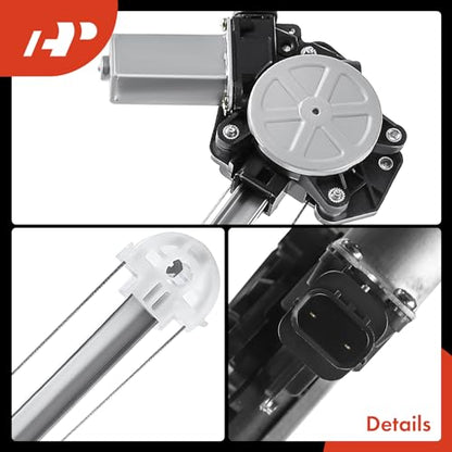 A-Premium Rear Passenger Side Power Window Regulator with Motor (2-Pin) - style: Rear Passenger Side