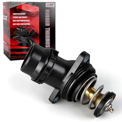 Thermostat Housing Assembly w/Seal Compatible with Volkswagen Jetta, Jetta City Passat Golf Tiguan Beetle CC Eos GTI,Audi A4 Q5 Q7 A5 A6 A3 Q3 TT Quattro,OEM#06H121121K 06H121121L 902-5866 - size: CH6001