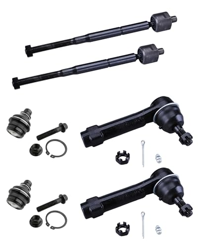 K500063 ES800408 EV80645 6Pcs Tie Rod End and Ball Joints Kit - size: K500063 ES800408 EV80645
