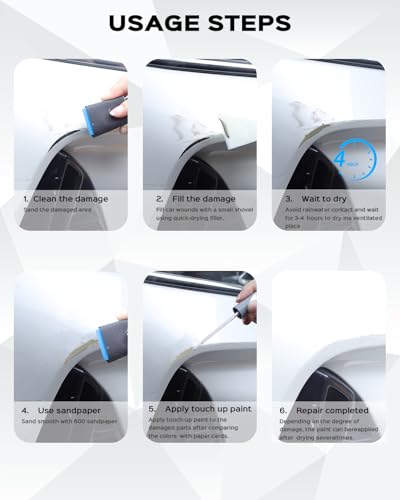 040/9040 Black/Jet Black Touch Up Paint Repair Kit Compatible with Mercedes-Benz - DIY Kit Exactly Matches Chips and Nicks - color: Black/Jet Black(040/9040)