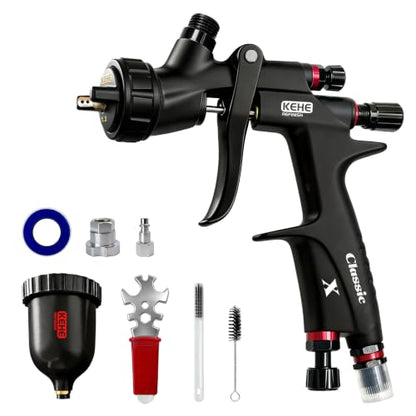 Classic X LVLP Spray Gun, Ultra-Precision Paint Gun for Automotive,Furniture and DIY Projects,Air Paint Sprayer Starter Kit - size: Starter Kit