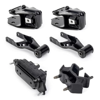 ENA Engine Motor and Trans Mount Set of 6 Compatible with Chevrolet 2006 2007 2008 2009 2010 2011 Impala 2006 2007 Monte Carlo 3.5L Replacement for A2818 A5372 A5372 A2906 A5263 A5263