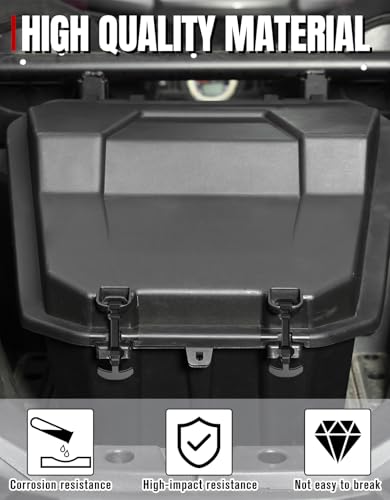 A & UTV PRO Rear Storage Cargo Box for Polaris RZR, Waterproof 69 QT Storage Tool Box with Rubber Latch for Polaris RZR 900/ XP 4 1000/ XP Turbo/RZR Trail 2014-2024 Accessories, Replace OEM #2881193 - size: 69 QT