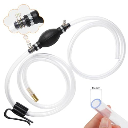 H-veenjor Gasoline Siphon Hose Pump, Hand Water Transfer Pump