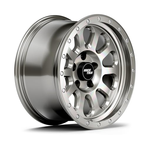 RockTrix RT111 18 inch Wheel, 18x9, 5x150, +12mm Offset, Machined Silver - color: Machined Silver, size: 18x9 +12mm offset