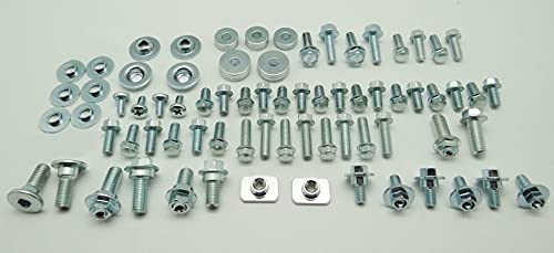 87pc Specbolt Kawasaki KX & KXF Body Bolt KIT for Plastics Seat Fenders shrouds Number Plates Fasteners fit KX60 KX80 KX85 KX100 KX125 KX250 KX500 KX250F KX450F KXF250 & KXF450