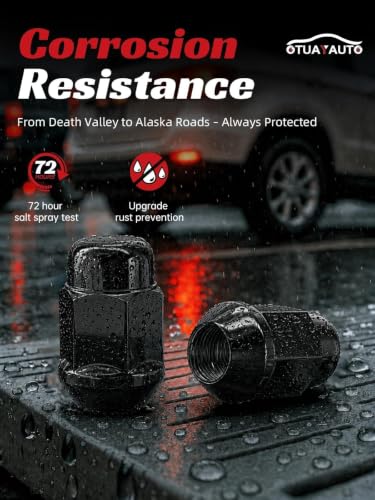 OTUAYAUTO M12x1.25 Lug Nuts, Replacement for Nissan Rogue Altima Maxima - color: Black, size: M12x1.25