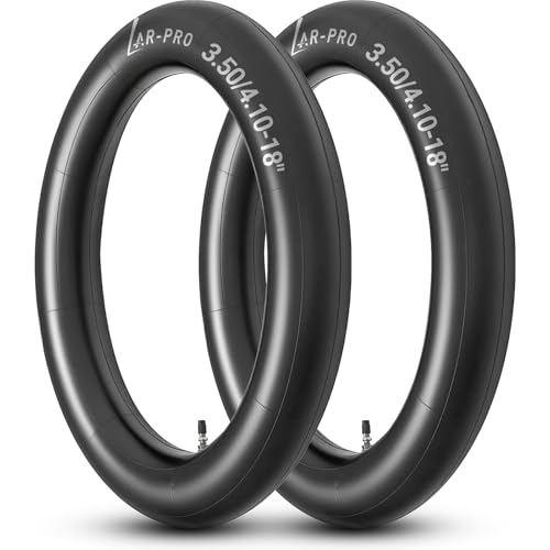 AR-PRO 3.50/4.10-18 Dirt Bike Inner Tubes with TR4 Straight Valve, Universal Heavy Duty 100/90-18" 100/100-18" 110/80-18" 110/90-18" Off-Road Motorcycle Tube and More (2-Pack) - size: 3.50/4.10-18", TR4 Valve