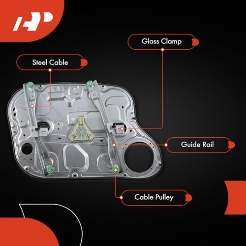 A-Premium Front Driver Side Power Window Regulator with Motor (2-Pin) - style: Front Driver Side