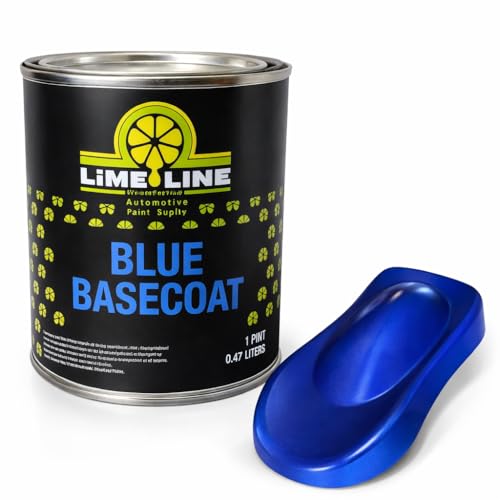 LiME LiNE Automotive Basecoats, 1k Urethane Base Coat Color (Blue Basecoat Pint) - color: Blue Basecoat Pint