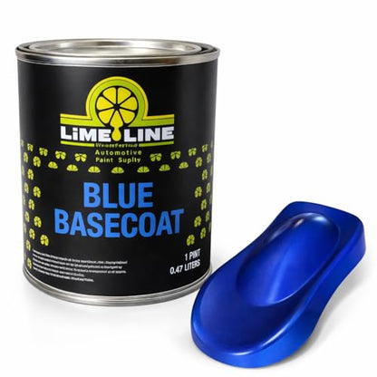 LiME LiNE Automotive Basecoats, 1k Urethane Base Coat Color (Blue Basecoat Pint) - color: Blue Basecoat Pint