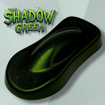 LiME LiNE Shadow LiNE Automotive Basecoat - Changes with Light - Black in the Shadows, Dazzling Metallic Under Light - 2K Clearcoat Topcoat Required (Toxic Green Fade, 1 Quart) - color: Toxic Green Fade, size: 32 Fl Oz (Pack of 1)