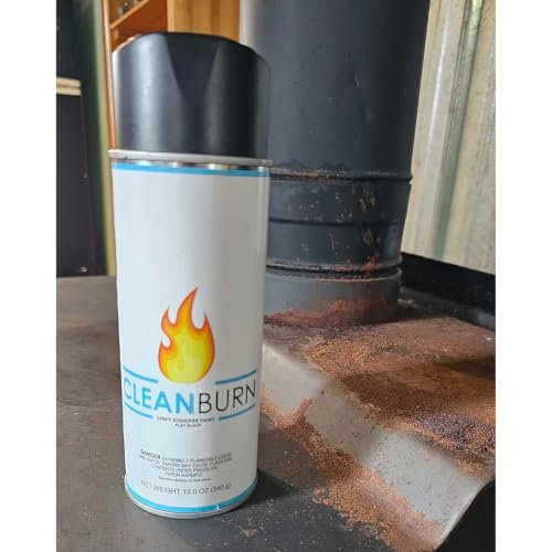 High Heat Stove Paint - Ideal for Stoves, High Temp Black Spray Paint with Flat Finish