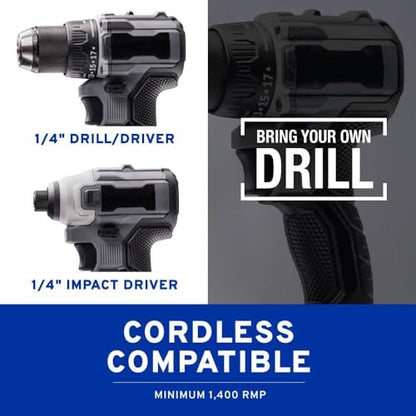 Graco 26D360 TrueCoat 360 Drill‑Powered Paint Sprayer | Sprays & Stain with No Thinning| Use Your Own Drill | Includes FlexLiner Bags, Spray Tips, Funnel & Strainer | Ideal for DIY Projects