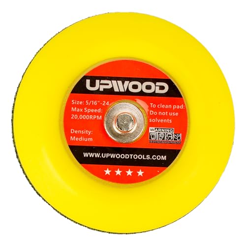 8 pcs 3 inch 5/16"-24 Thread Hook and Loop Backing Pad for Mini Air Sander Polisher - color: Hook and Loop, size: 3 inch 5/16"-24 Thread