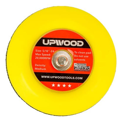 8 pcs 3 inch 5/16"-24 Thread Hook and Loop Backing Pad for Mini Air Sander Polisher - color: Hook and Loop, size: 3 inch 5/16"-24 Thread