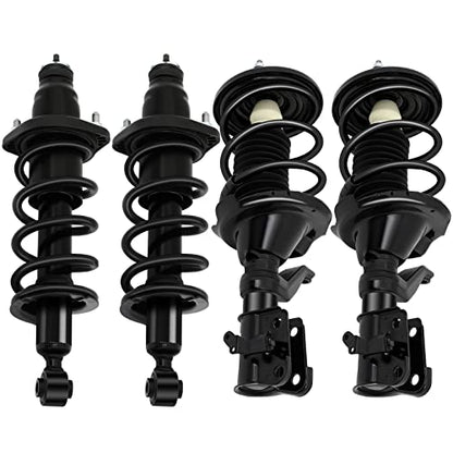 AUTOMUTO Front and Rear Strut Spring Assembly for Honda Civic 2001-2005 - size: 4 Pieces Front/Rear Spring Assembly
