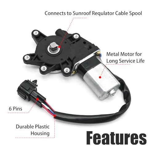 80731-ED000 Power Window Lift Motor for Front Left Driver Side Window Motor Replacement for Nissan Versa Sedan 2007-2012 Replace#80731-ED00A
