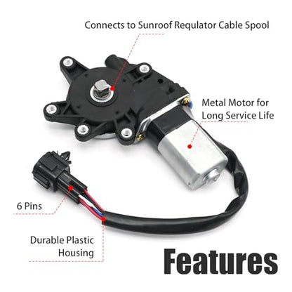 80731-ED000 Power Window Lift Motor for Front Left Driver Side Window Motor Replacement for Nissan Versa Sedan 2007-2012 Replace#80731-ED00A