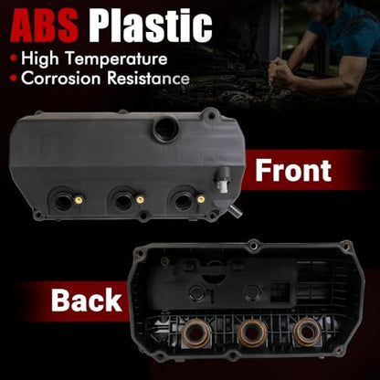 MITZONE Valve Cover Left Side Compatible with 2007-2009 Mitsubishi Outlander 3.0L Replace 1035A840 - color: 2007-2009 Outlander 3.0L Left Side