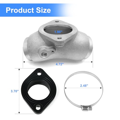 Intake Manifold Rubber Flange Adapter Kit HS42/061-45TC For Harley-Davidson