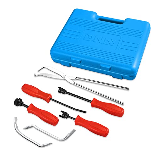DNA Motoring TOOLS-00244 8-Pcs Brake Service Kit, Brake Spring Installer Remover Plier Tools Set with Carrying Case,Blue - color: Blue