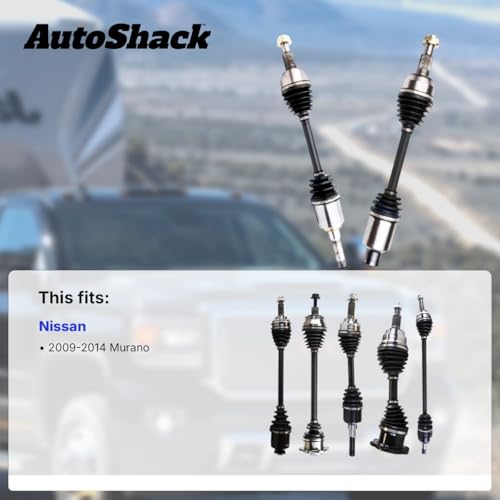 AutoShack Front CV Axle Shaft Assembly, Passenger Side, 1pc