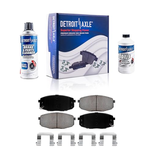 Detroit Axle - Front Brake Pads for 2010-2013 Kia Forte Forte Koup - size: 4P1201952/Kit