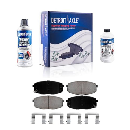 Detroit Axle - Front Brake Pads for 2010-2013 Kia Forte Forte Koup - size: 4P1201952/Kit