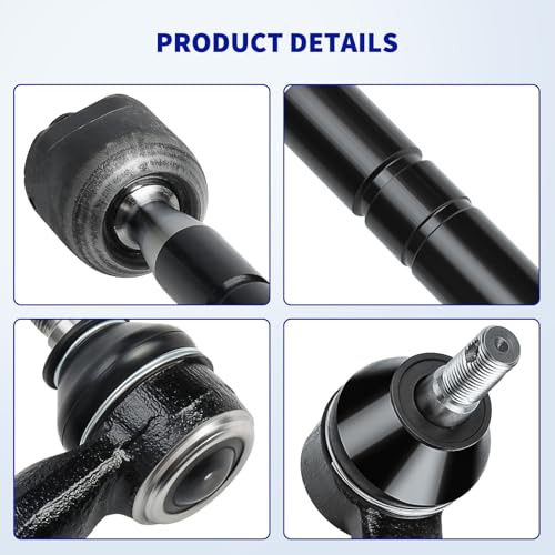 Front Tie Rod Ends Kit for 2007 2008 2009 2010 2011 Toyota Camry, 6Pcs