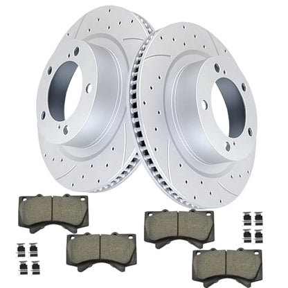 Acinoparts Front (13.89") Brake Kit for 2007-2021 Toyota Tundra 2008-2022 - size: HMBK22202