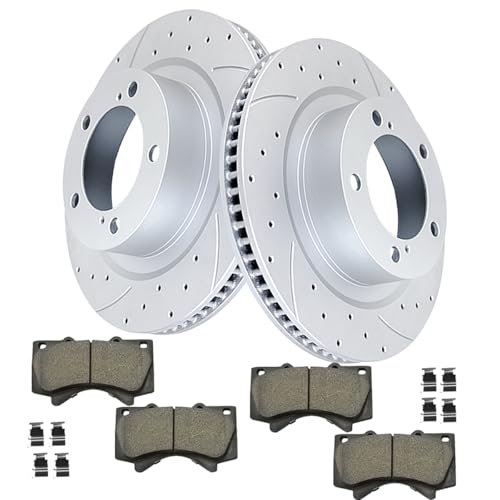 Acinoparts Front (13.89") Brake Kit for 2007-2021 Toyota Tundra 2008-2022 - size: HMBK22202