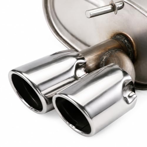 21005 Left Rear Exhaust Muffler for 2018-2024 Toyota Camry 2.5L/3.5L E416H - size: Camry 2.5L/3.5L XSE Left