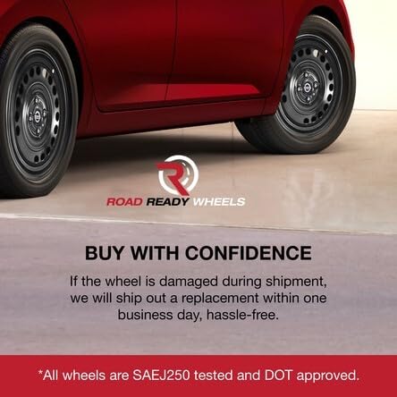 Trailer 22.5x8.25 5HH Steel Rim 10x285.7mm or 10x11.2" Load 7400lb - Road Ready Trailer Wheel