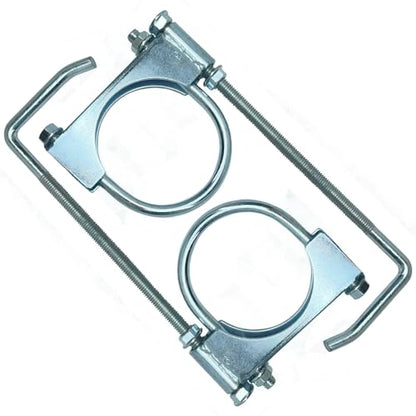3" Universal Exhaust Clamp With Hanger, Muffler Hanger, 2 Pack - size: 3 Inch-2 PACK