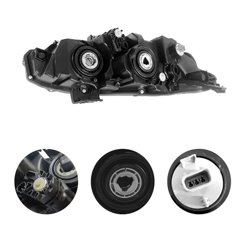 PartsFlow 2PCS LED with DRL Headlight Assembly Chrome Housing Clear Lens Left And Right Side Compatible With 2016 2017 2018 2019 2020 2021 Honda Civic HO2502173 HO2503173 - color: Fits 2016-2021 Honda Civic RH & LH