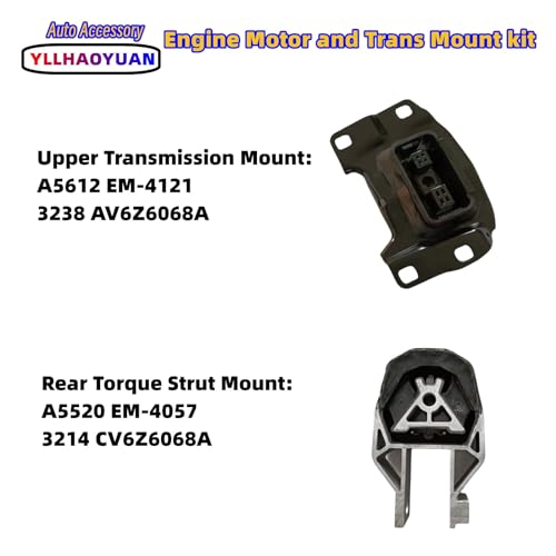 Yllhaoyuan Complete Set of 3 Motor Mounts for 2013-2016 Escape 2.0L/2.5L - size: 2014-2022 Ford Transit Connect L4 2.5L